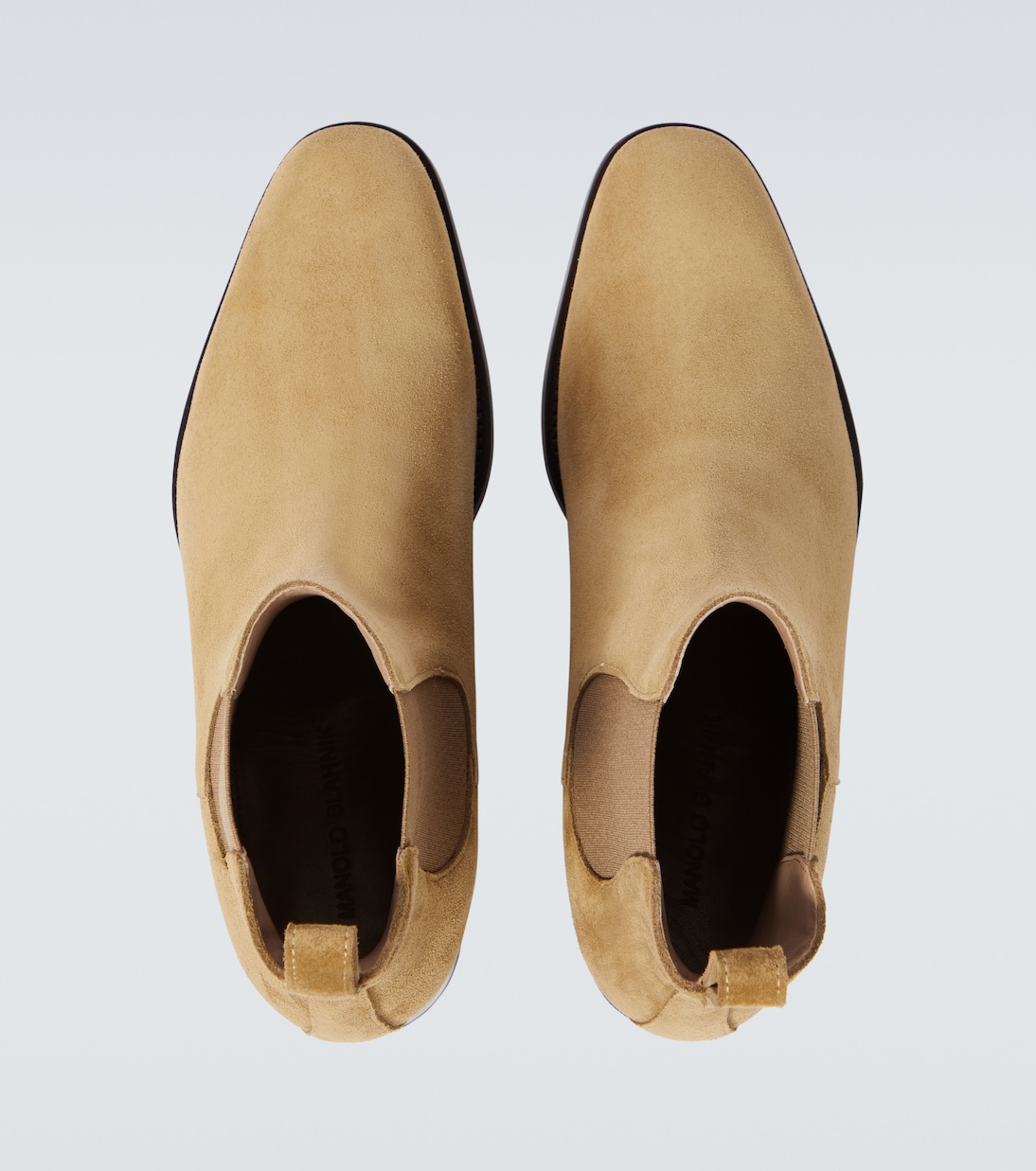 Bottines Chelsea Delsa en daim | Manolo Blahnik
