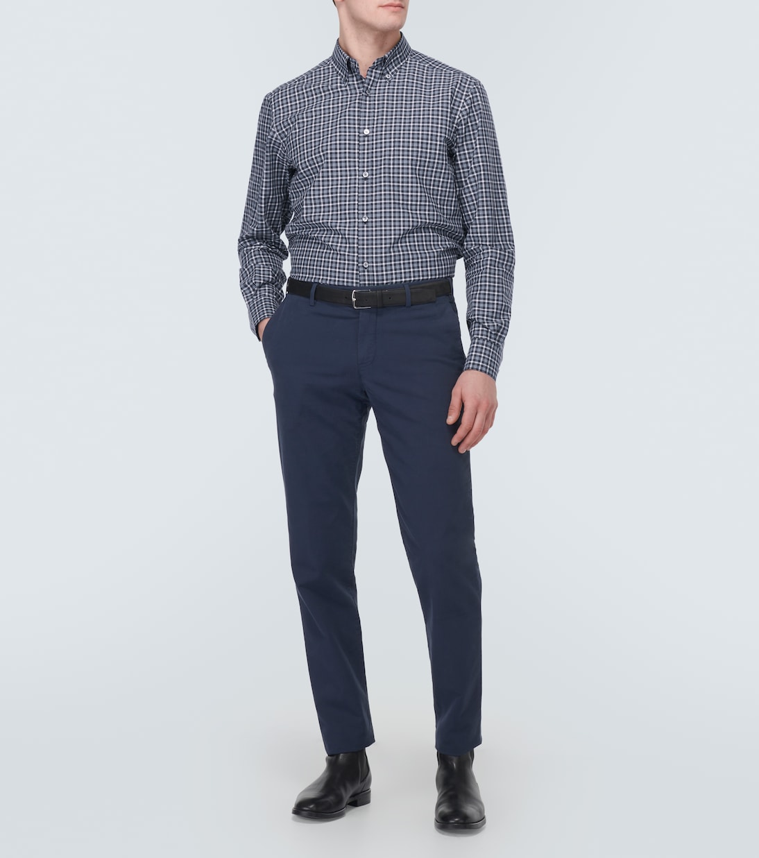 Camicia in cotone a quadri | Zegna
