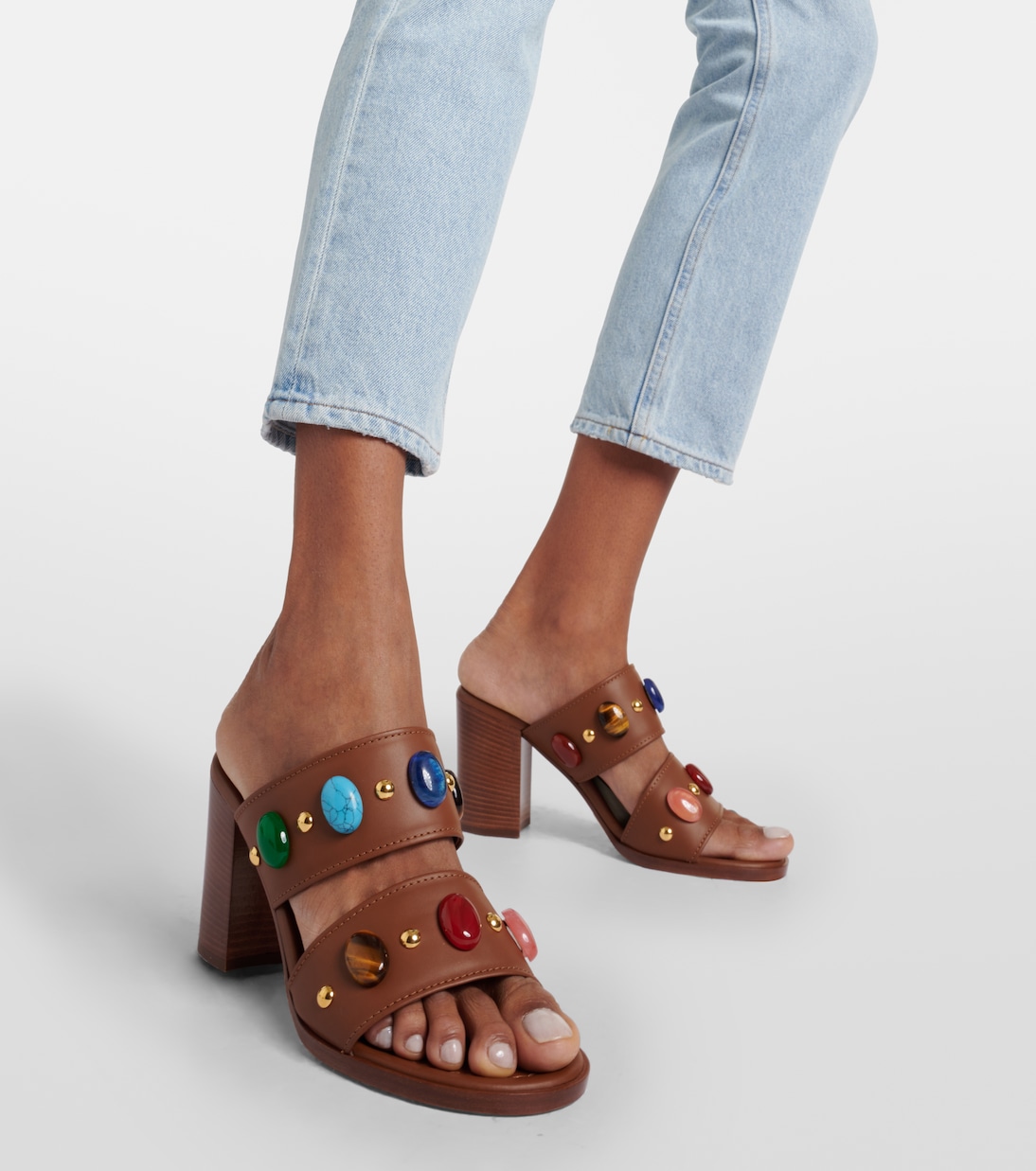 Shanti embellished leather sandals | Gianvito Rossi