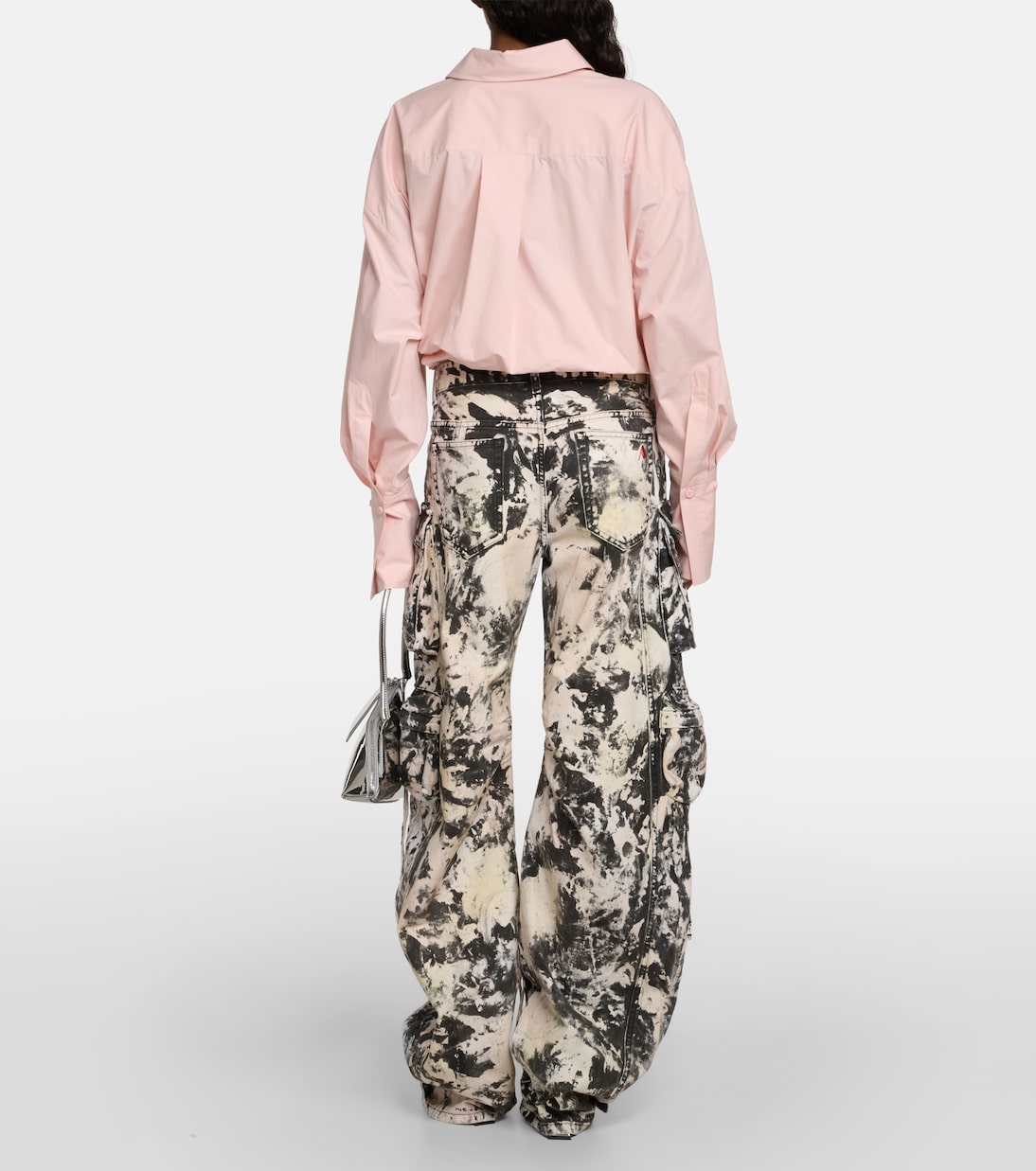 Fern printed mid-rise cargo jeans | The Attico