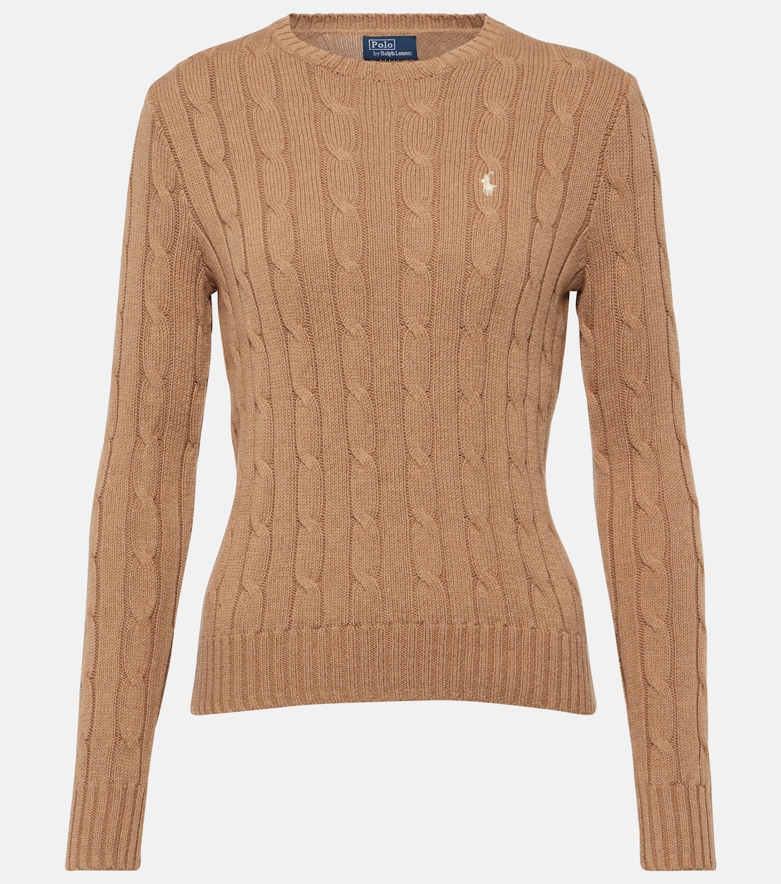 Jersey de Algodón Cuello Redondo de Punto Cable por Polo Ralph Lauren para Jóvenes