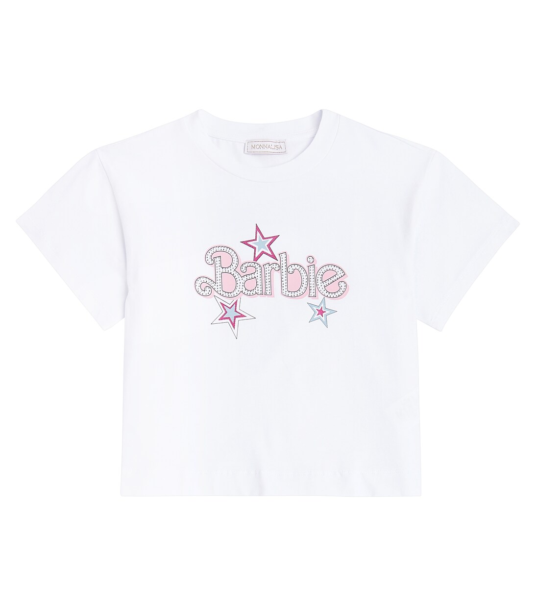x Barbie® cotton-blend jersey T-shirt | Monnalisa