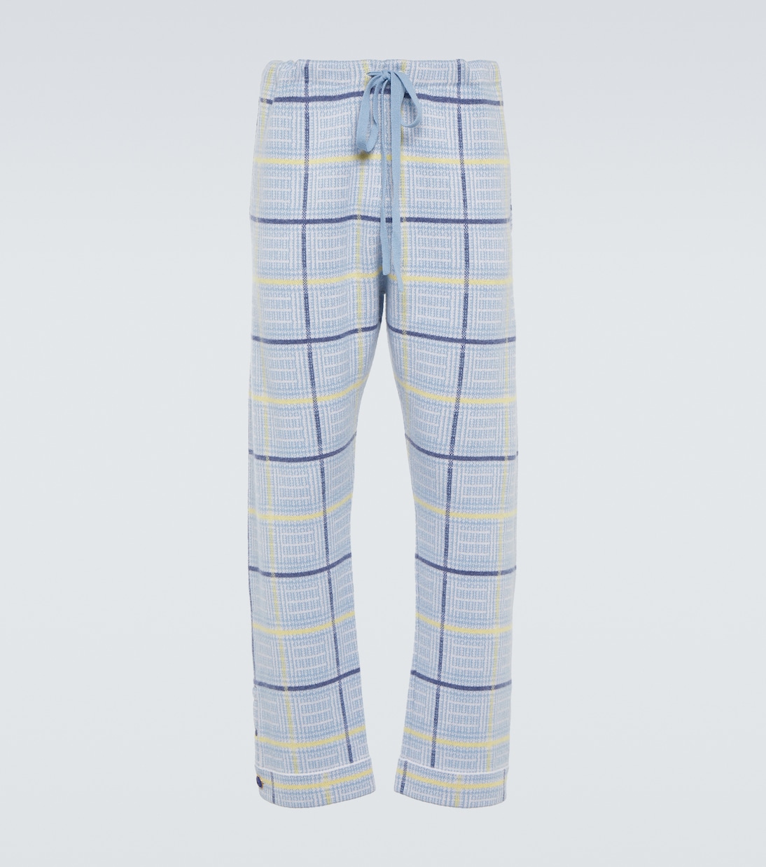 Rain tartan cashmere sweatpants | God's True Cashmere
