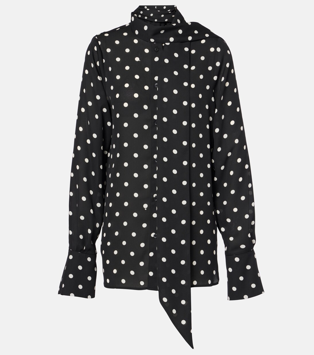 Camisa de crepé de china con lunares | Nina Ricci