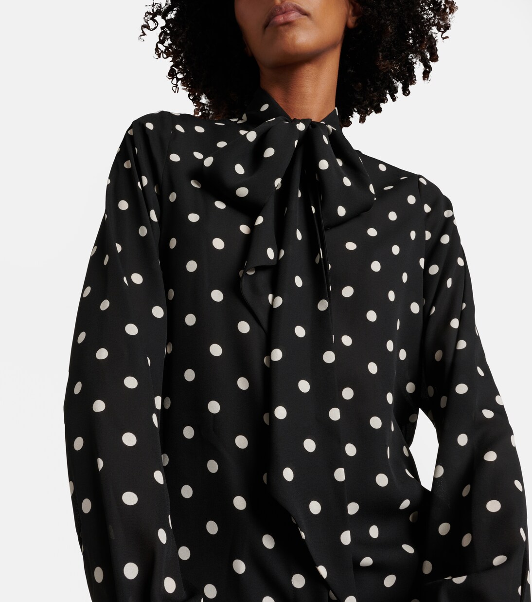 Camisa de crepé de china con lunares | Nina Ricci