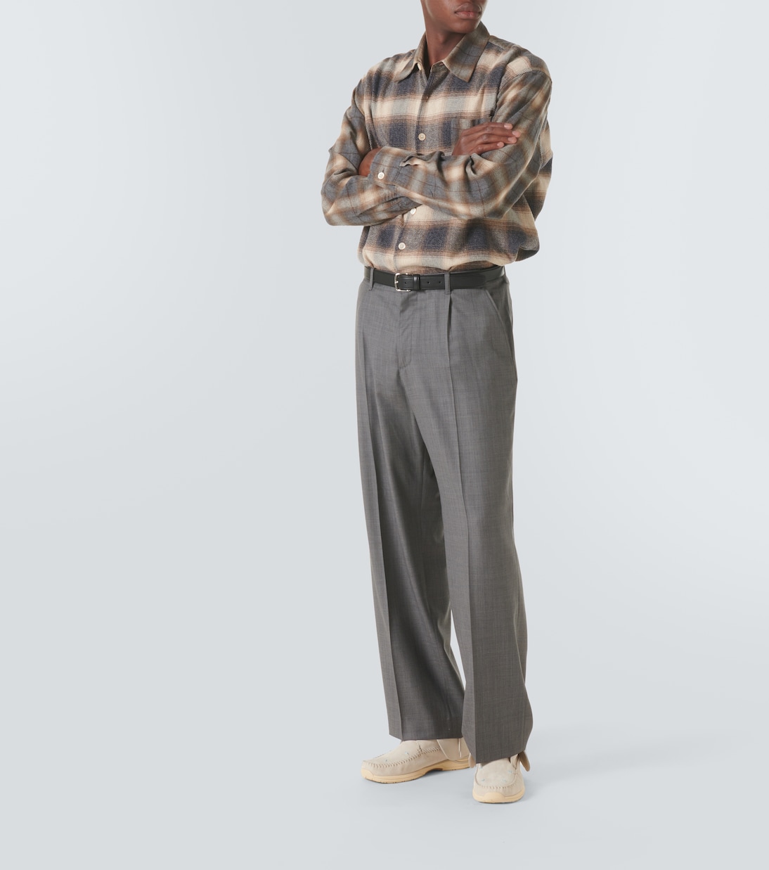 Baskets FBT Lhamo-Folk en daim | Visvim
