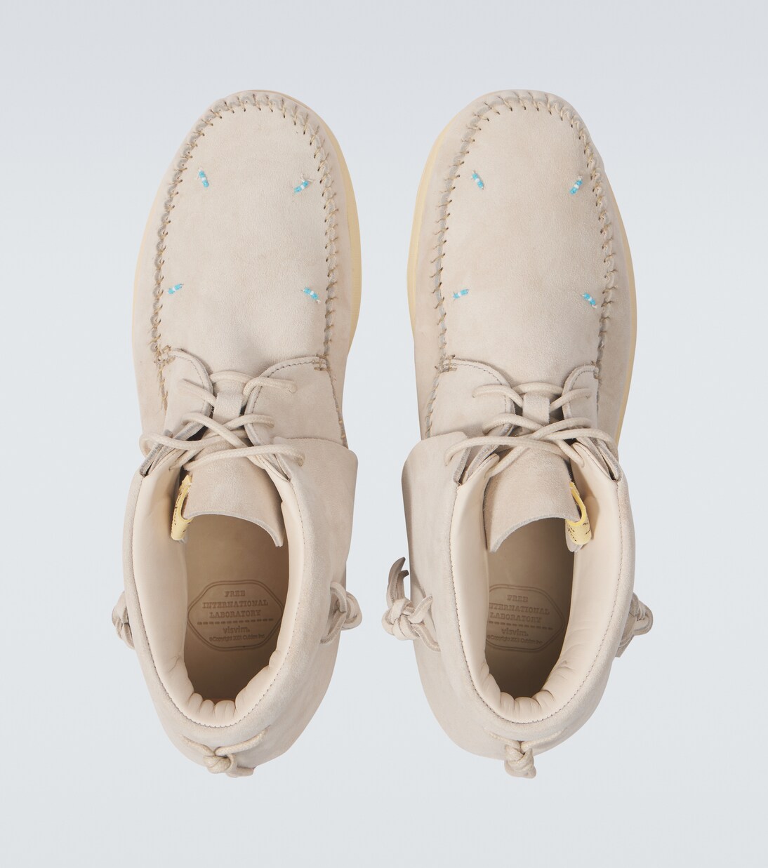Baskets FBT Lhamo-Folk en daim | Visvim