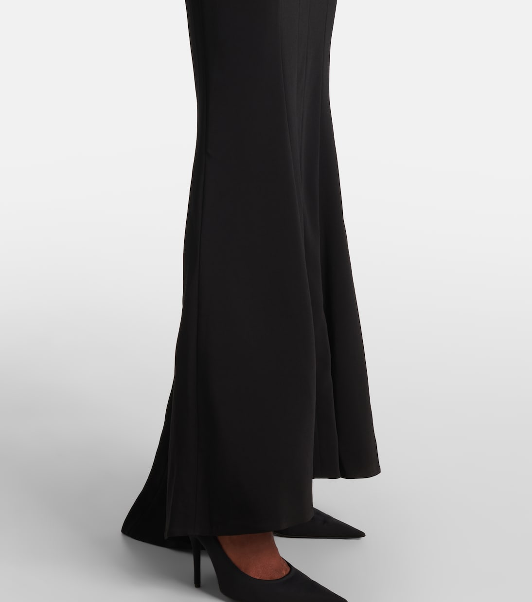 Asymmetric crêpe gown | Mugler