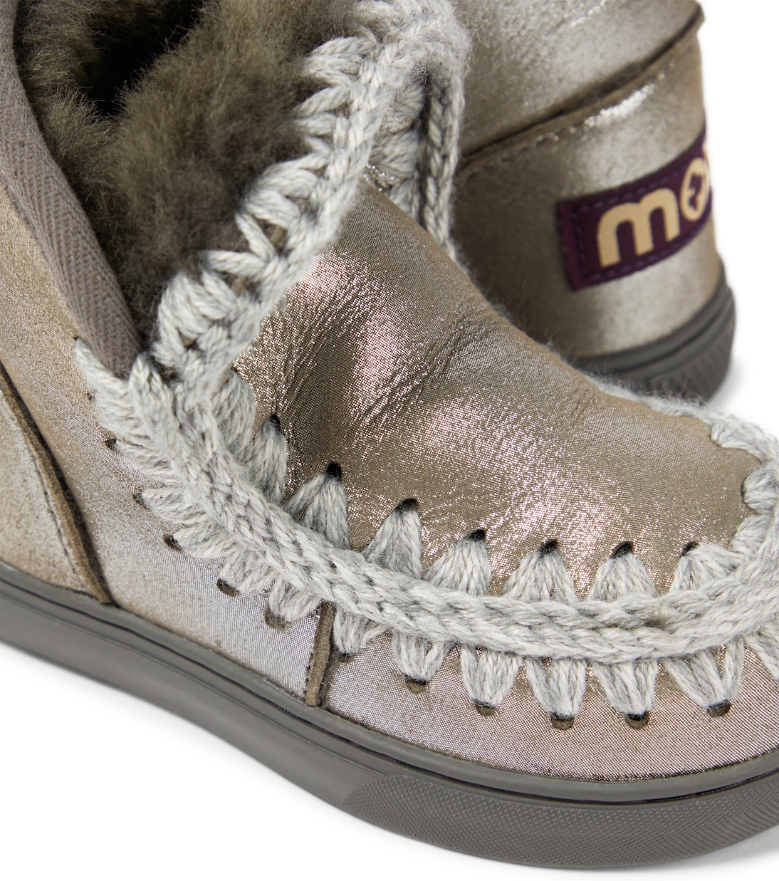 Stivaletti in pelle con glitter | Mou Kids