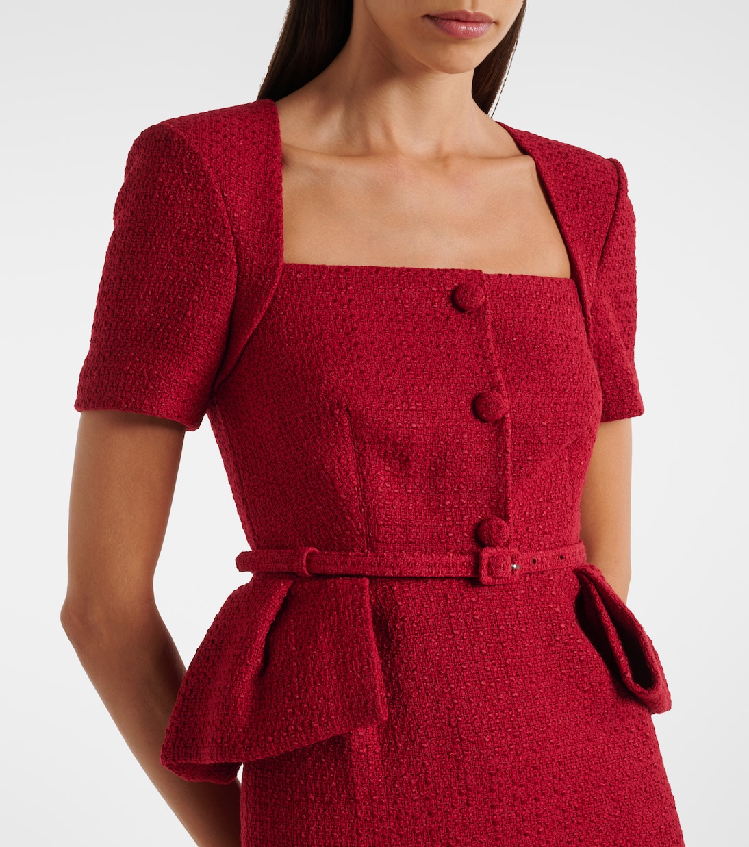 Abito midi in bouclé | Roland Mouret