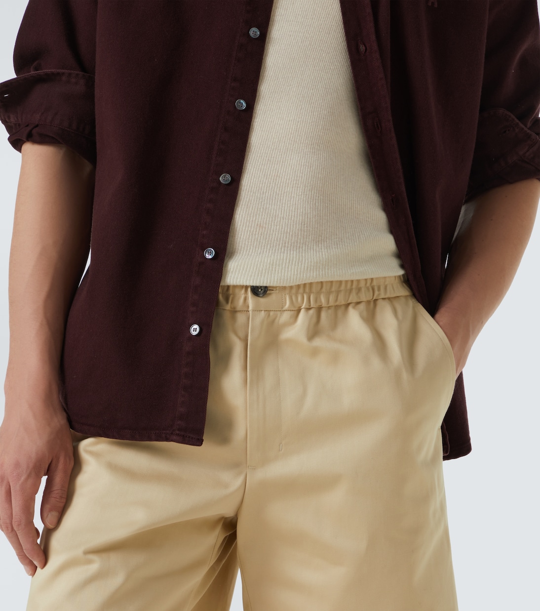 Shorts in raso di cotone | Ami Paris