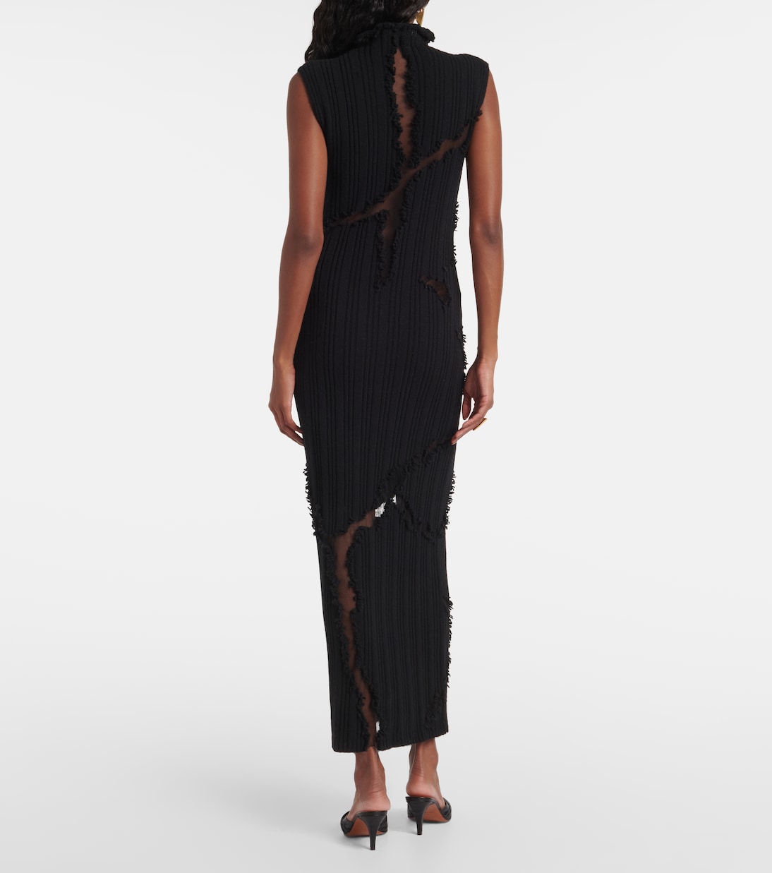 Robe longue en laine et soie | McQueen