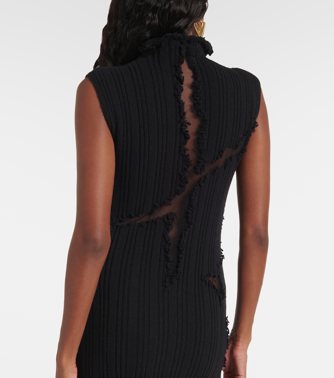 Robe longue en laine et soie | McQueen