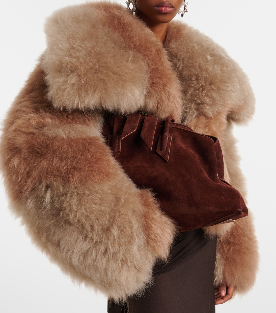 La Passeggiata Large suede tote bag | The Attico