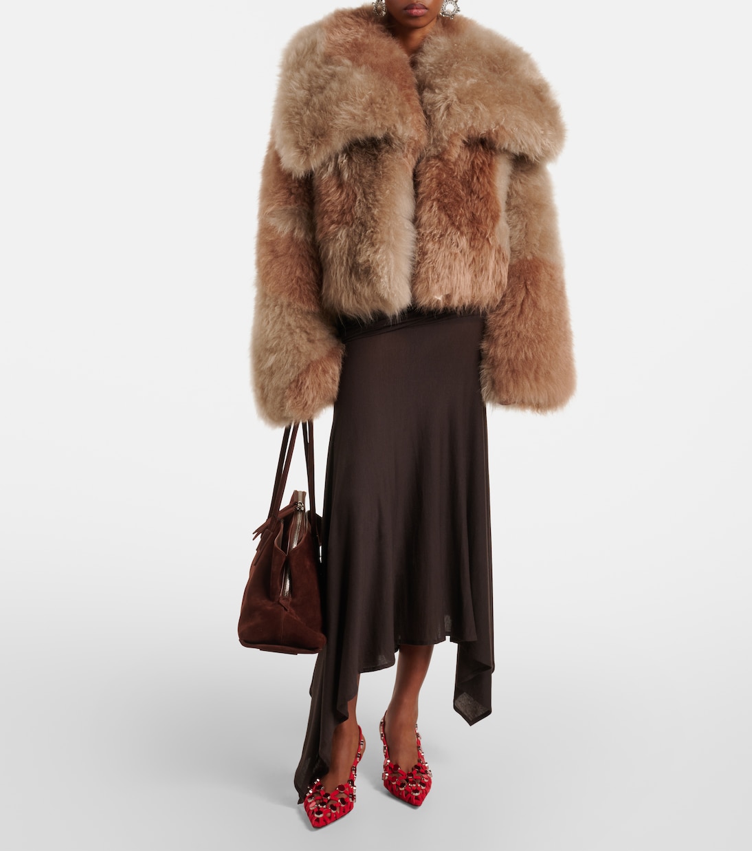 La Passeggiata Large suede tote bag | The Attico