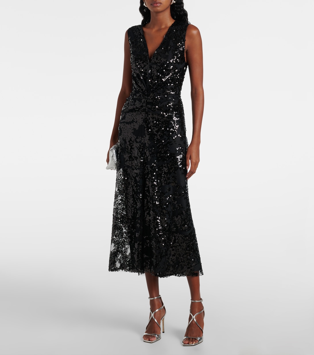 Abito midi con paillettes | Victoria Beckham