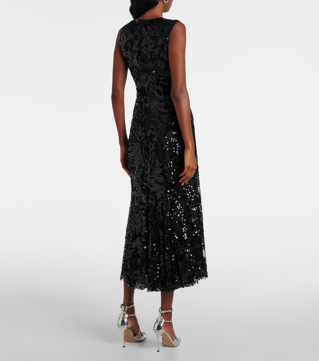 Abito midi con paillettes | Victoria Beckham