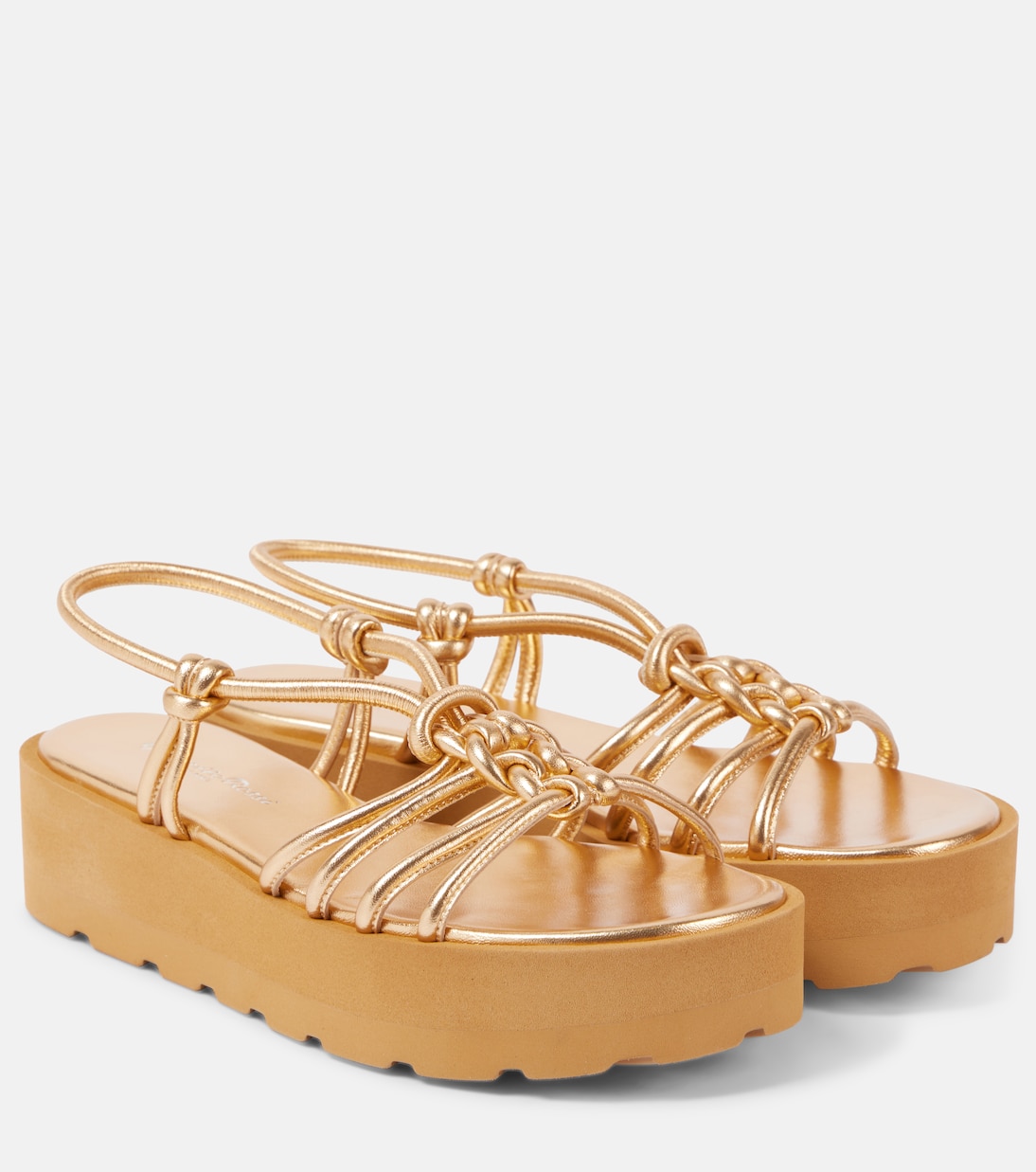 Metallic leather sandals | Gianvito Rossi