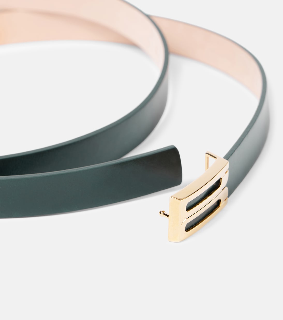 Cintura in pelle VICTORIA BECKHAM con micro cornice, stile giovanile