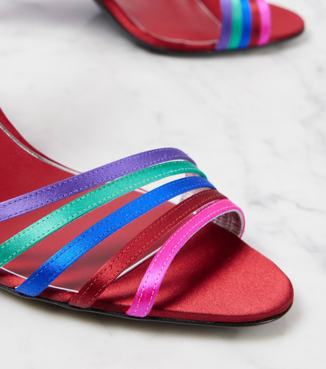 Sandales Ladycrush en cuir à ornements | Valentino Garavani