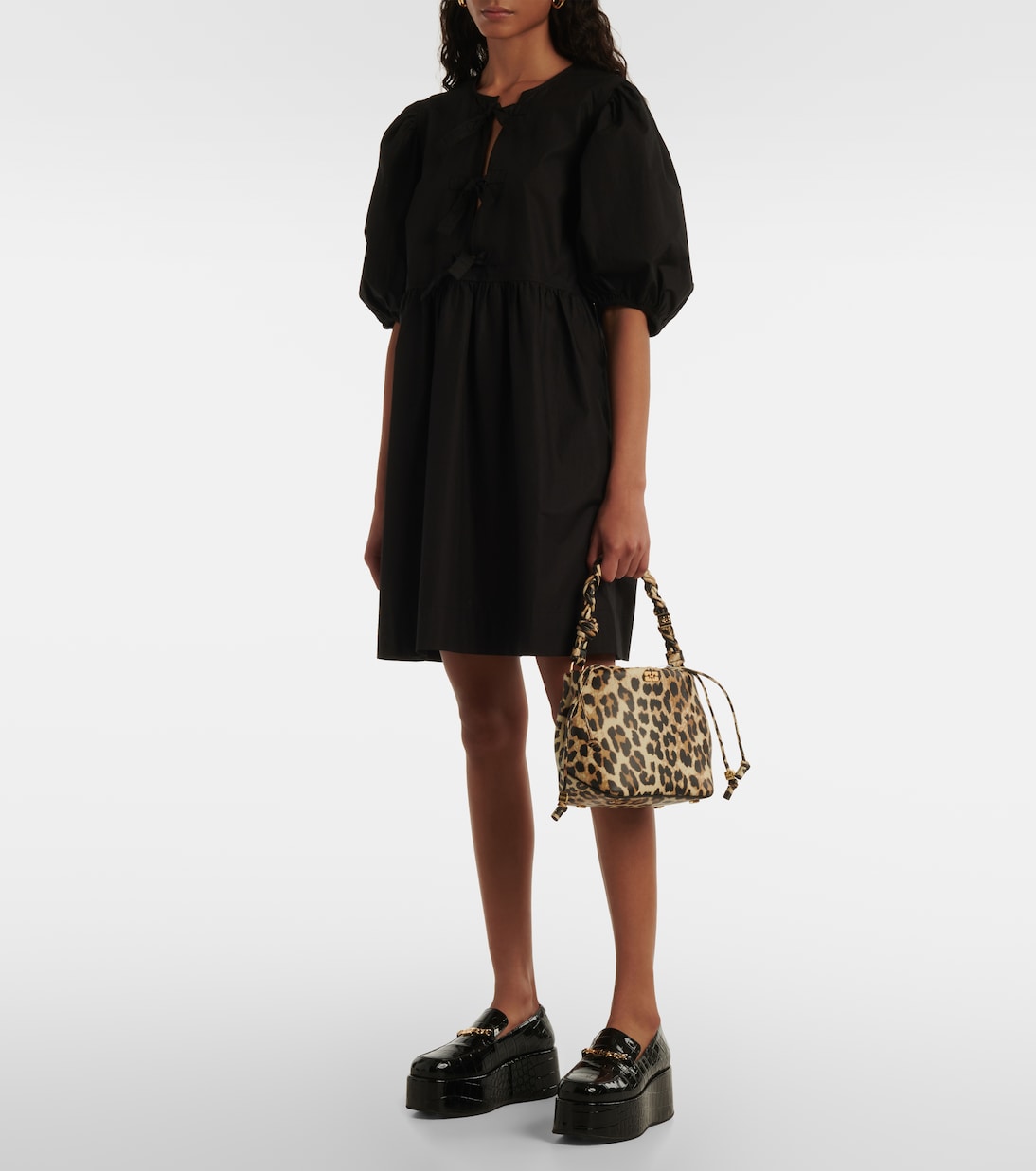Secchiello Bou con stampa leopardata | Ganni