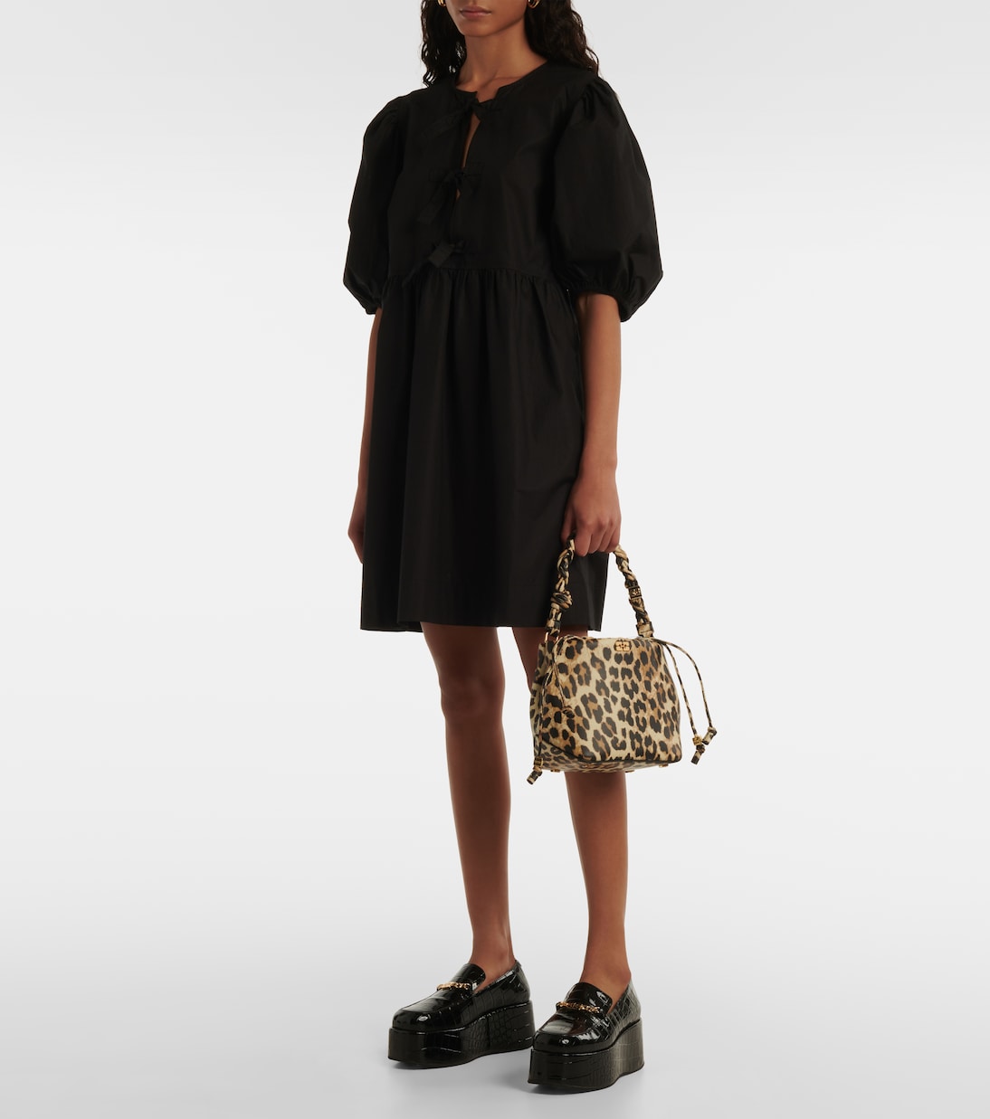 Secchiello Bou con stampa leopardata | Ganni