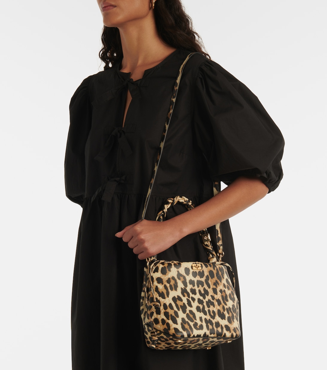 Secchiello Bou con stampa leopardata | Ganni