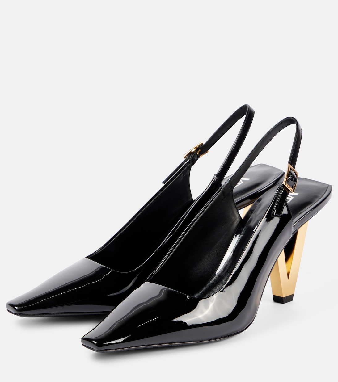 Escarpins en cuir verni | Versace