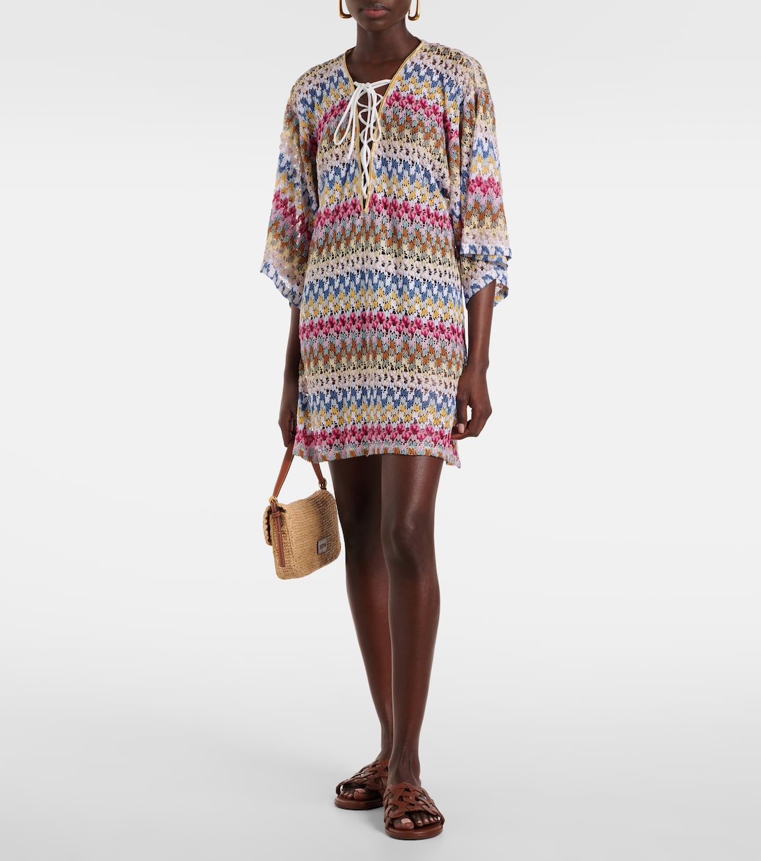 Kaftan aus Häkelstrick | Missoni