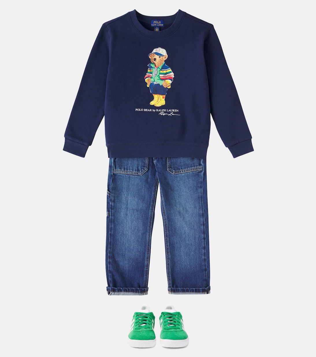 Polo Bear cotton-blend jersey sweatshirt | Polo Ralph Lauren Kids