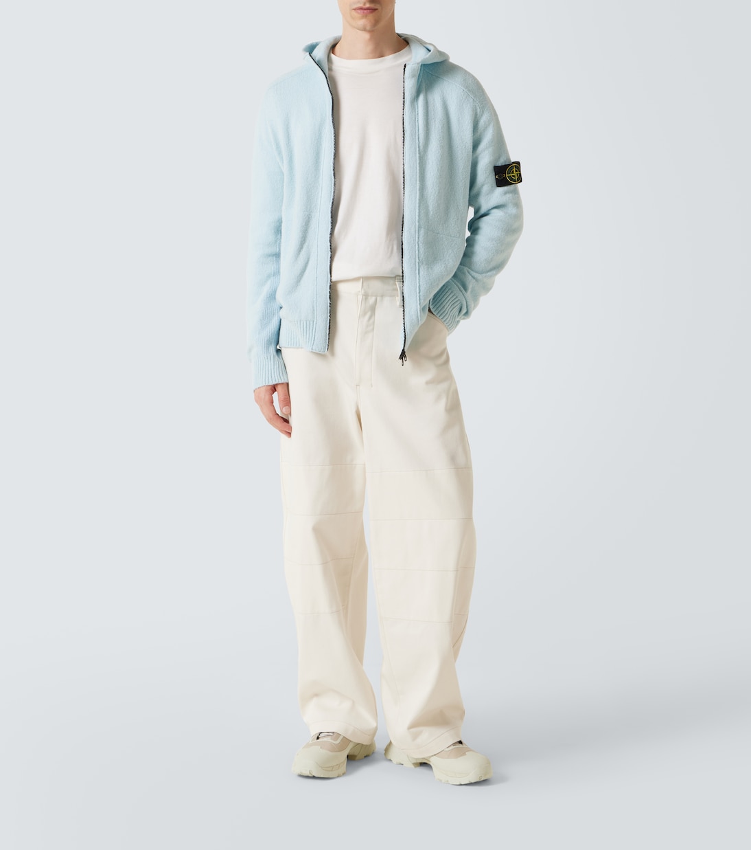 Sudadera con capucha en mezcla de algodón | Stone Island