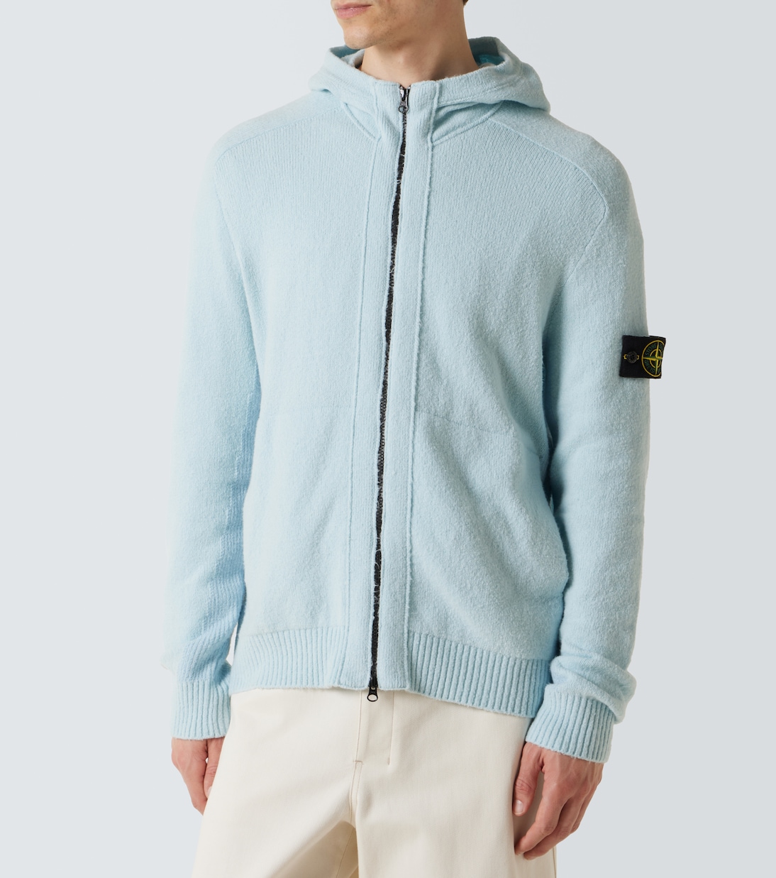 Sudadera con capucha en mezcla de algodón | Stone Island