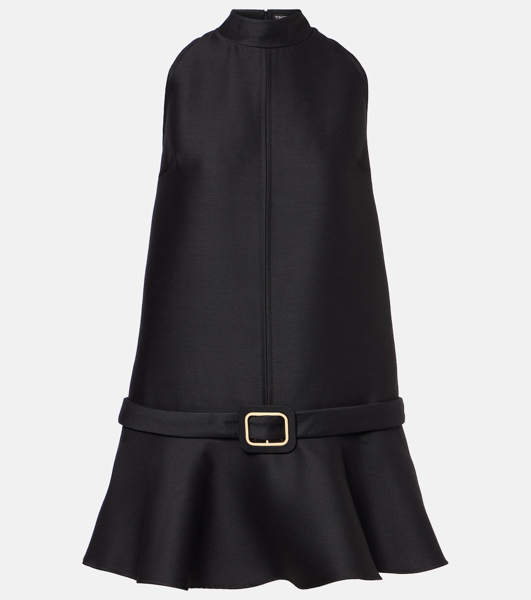 Abito corto in crêpe di lana e seta | Tom Ford
