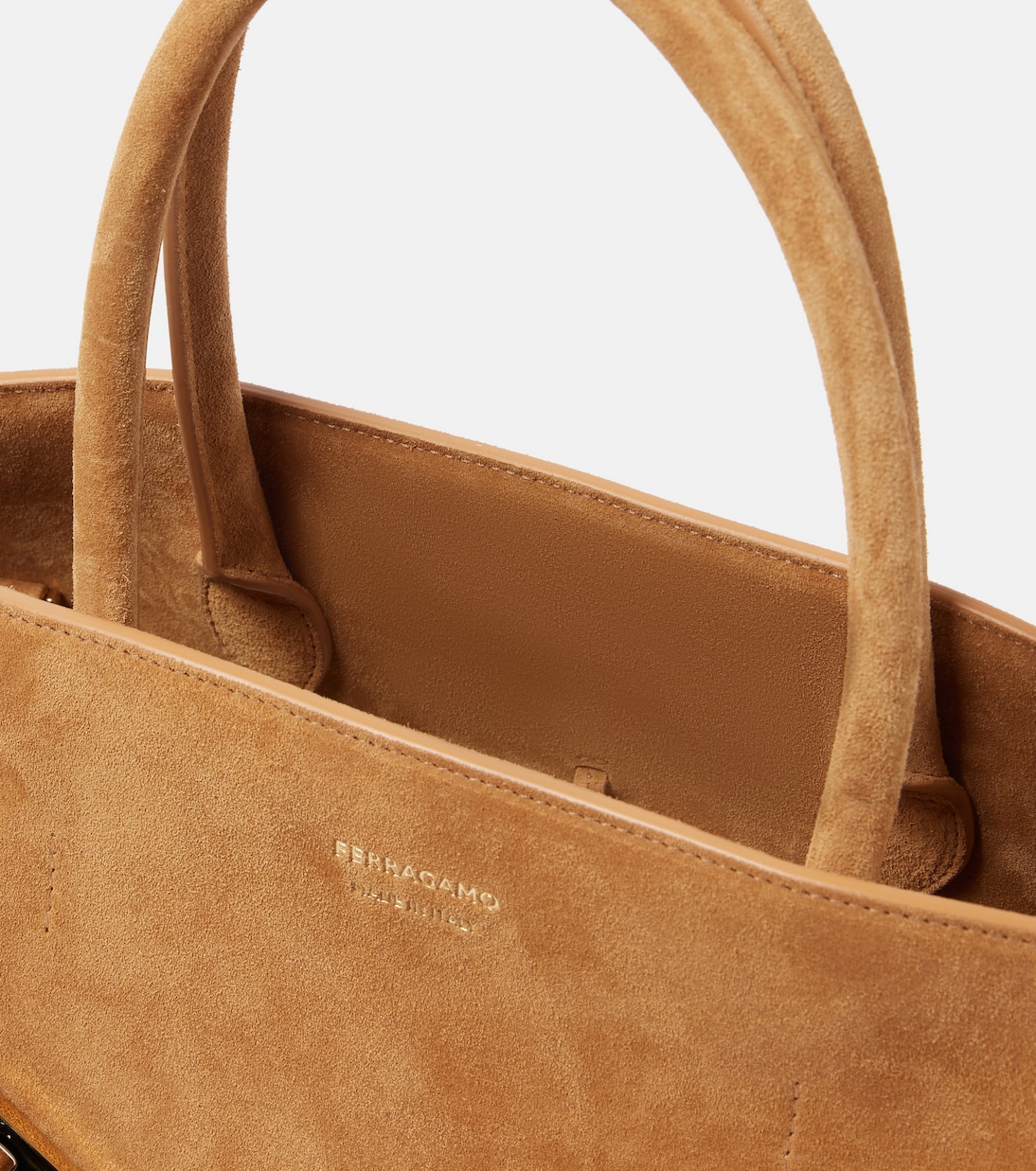  Borsa Hug Large in suede | Ferragamo