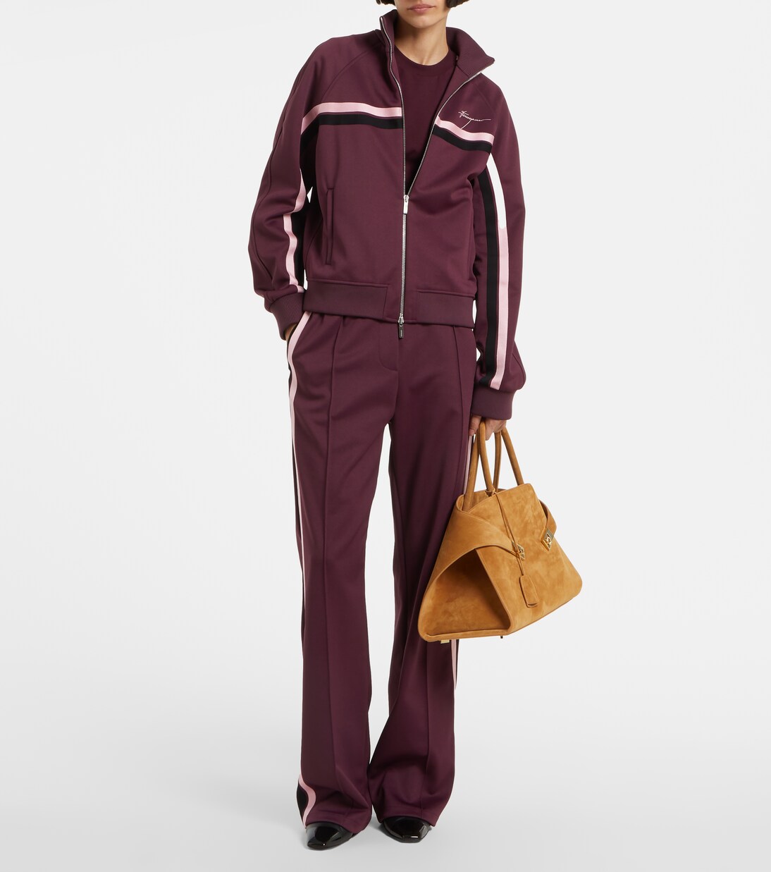  Borsa Hug Large in suede | Ferragamo