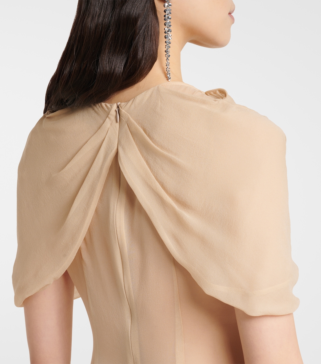 Abito lungo in georgette di seta | Simone Rocha