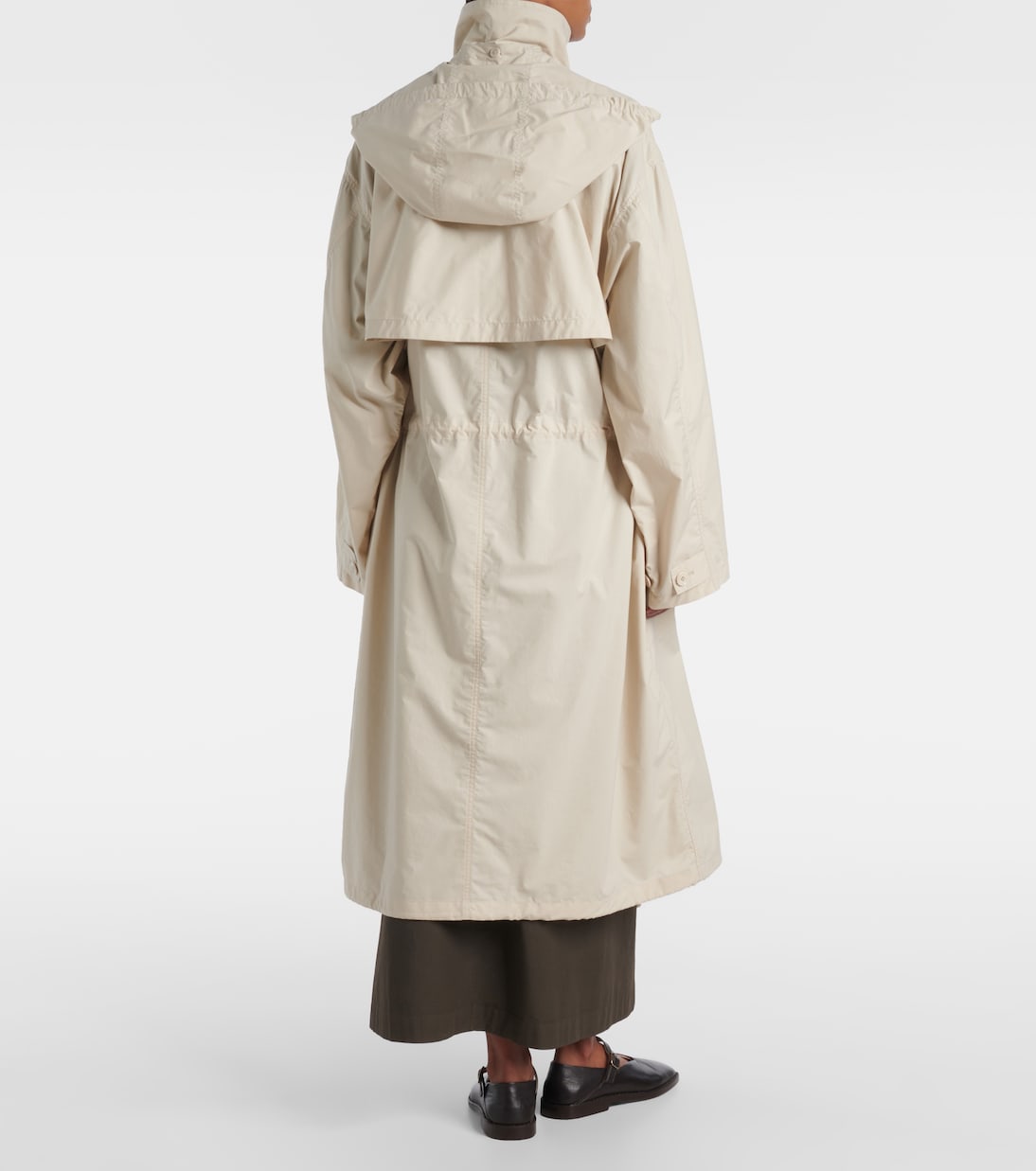 Trench in cotone con cappuccio | Lemaire