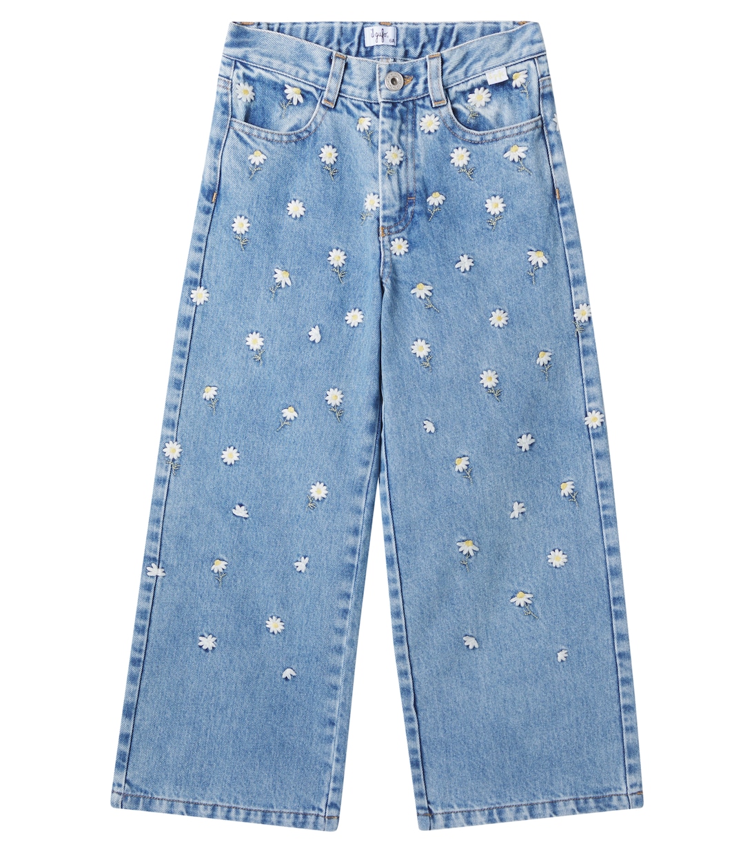 Floral embroidered jeans | Il Gufo