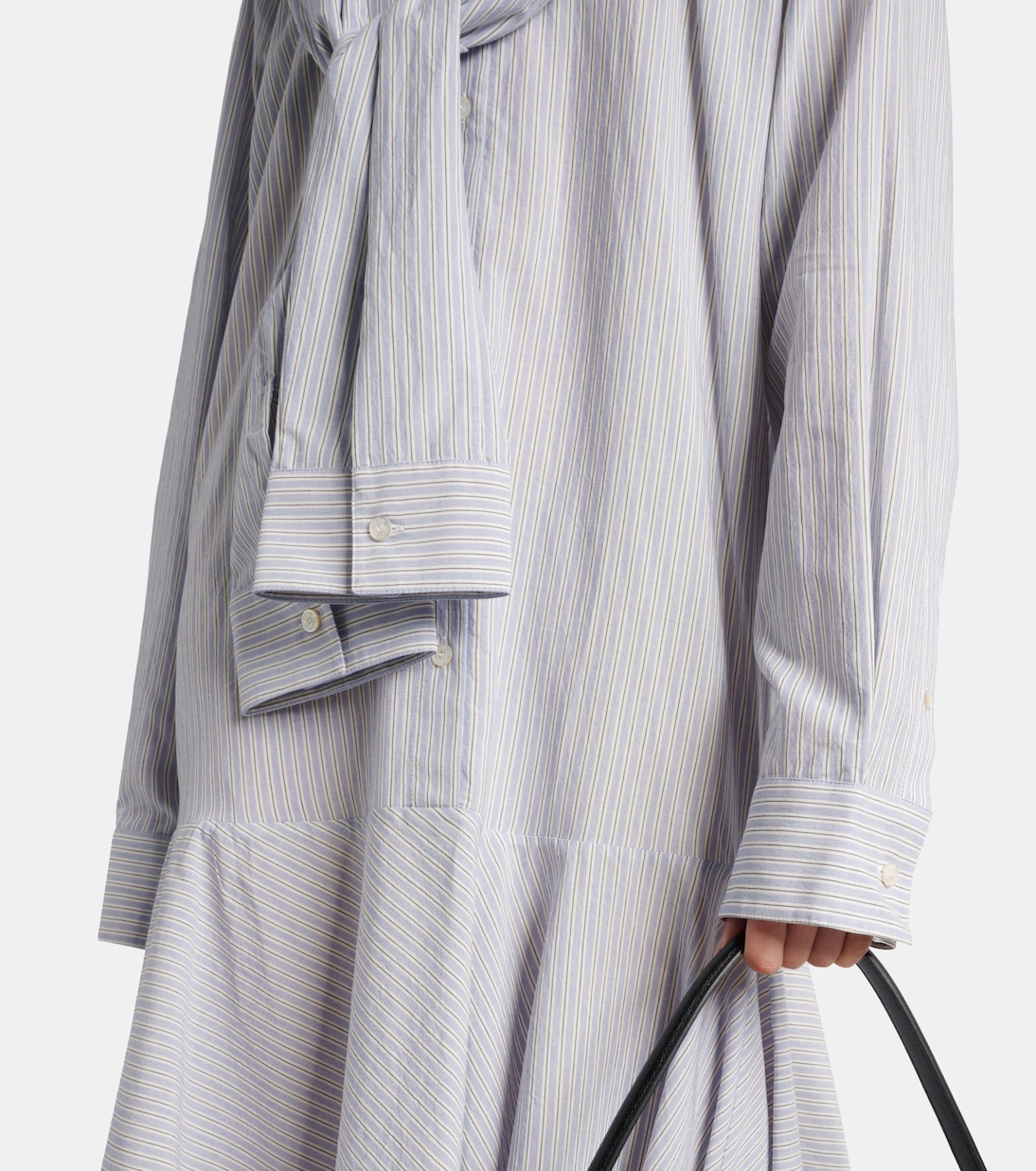 Vestidio camisero a rayas con capas | Acne Studios