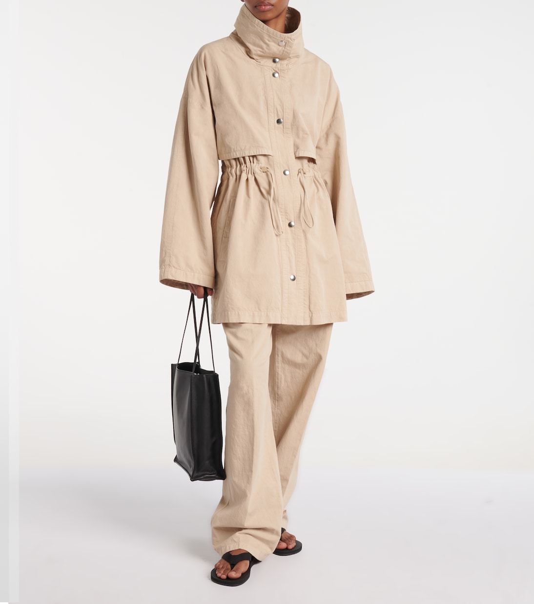 Giacca Herbie in gabardine di cotone e lino | The Row