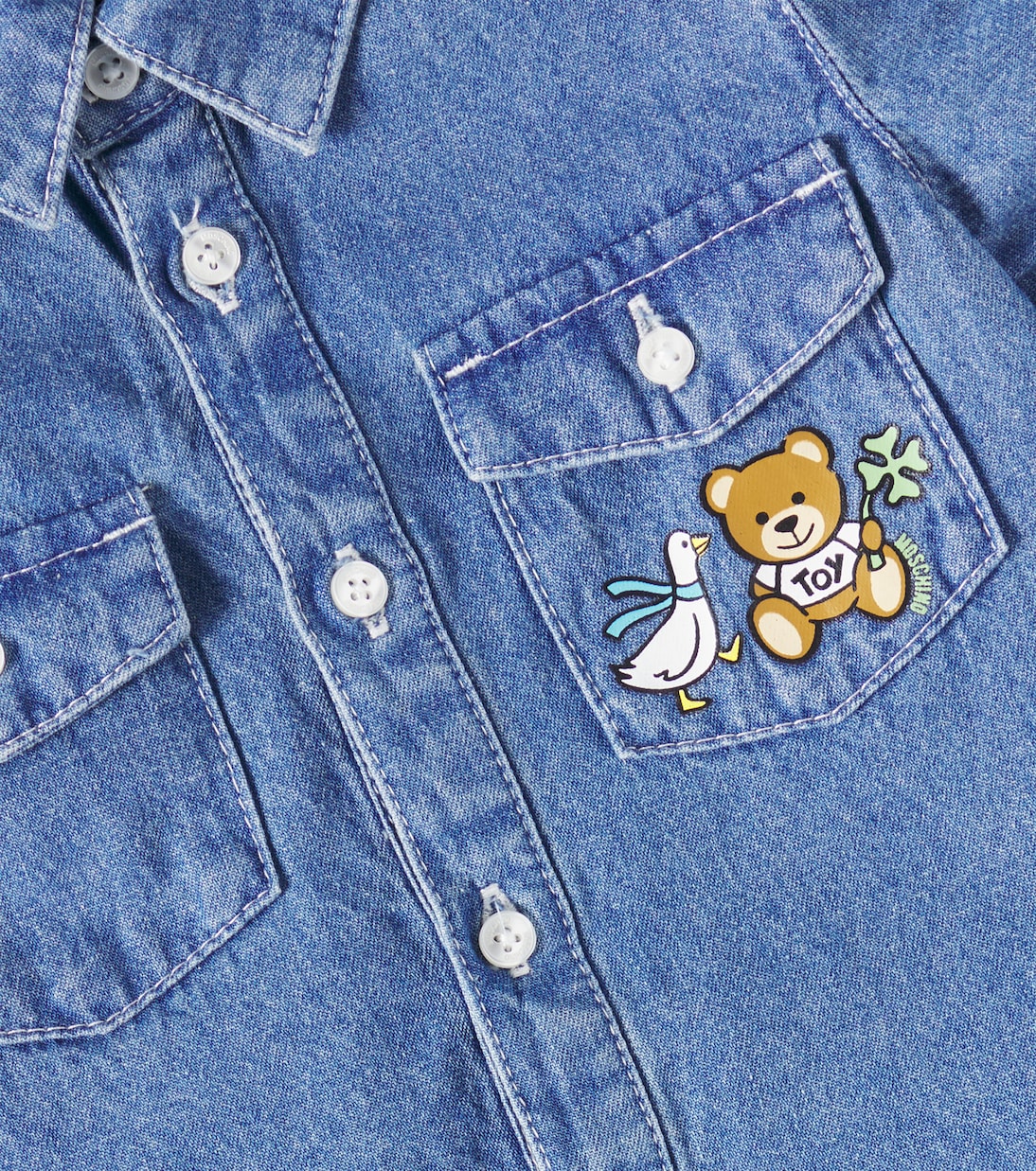 Baby Spieler Teddy Bear aus Denim | Moschino Kids