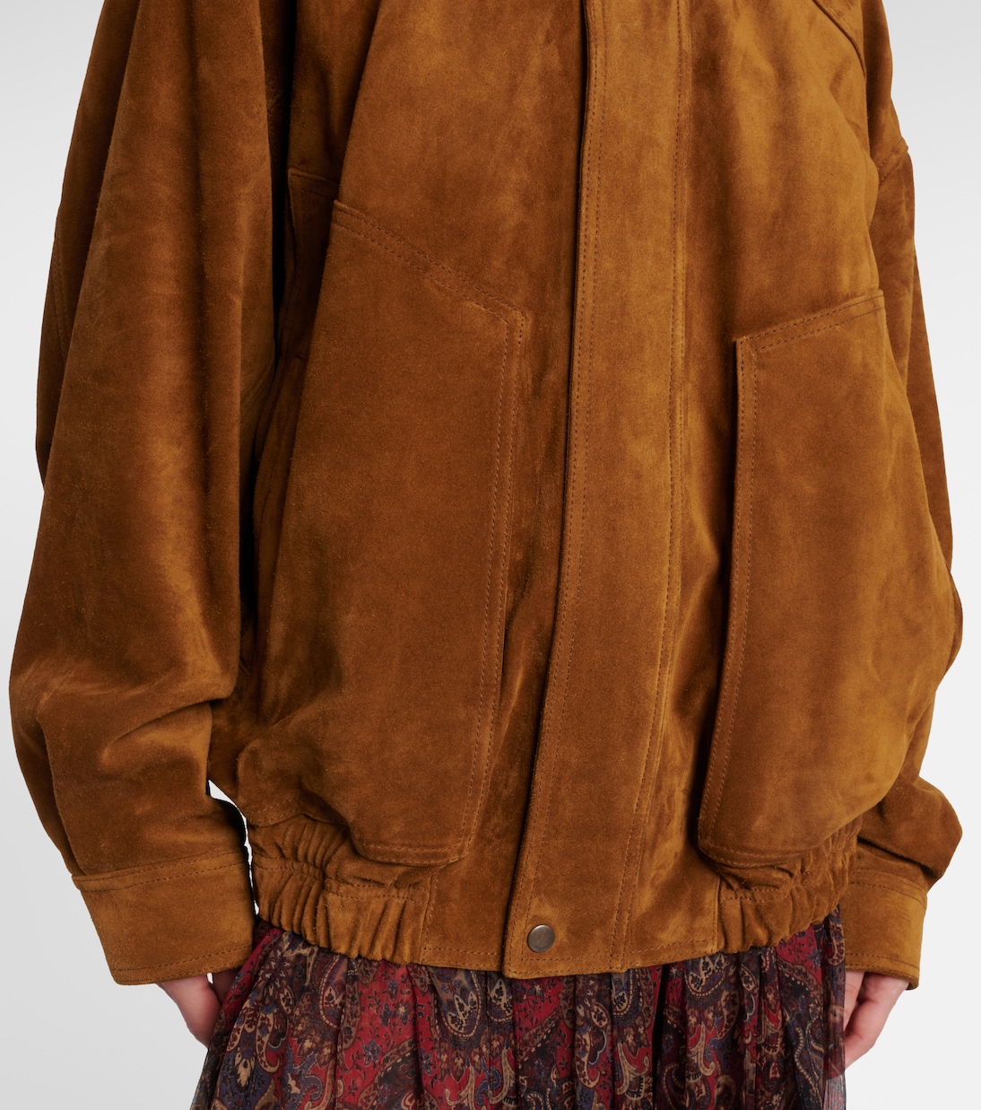 Bomber in suede | Saint Laurent