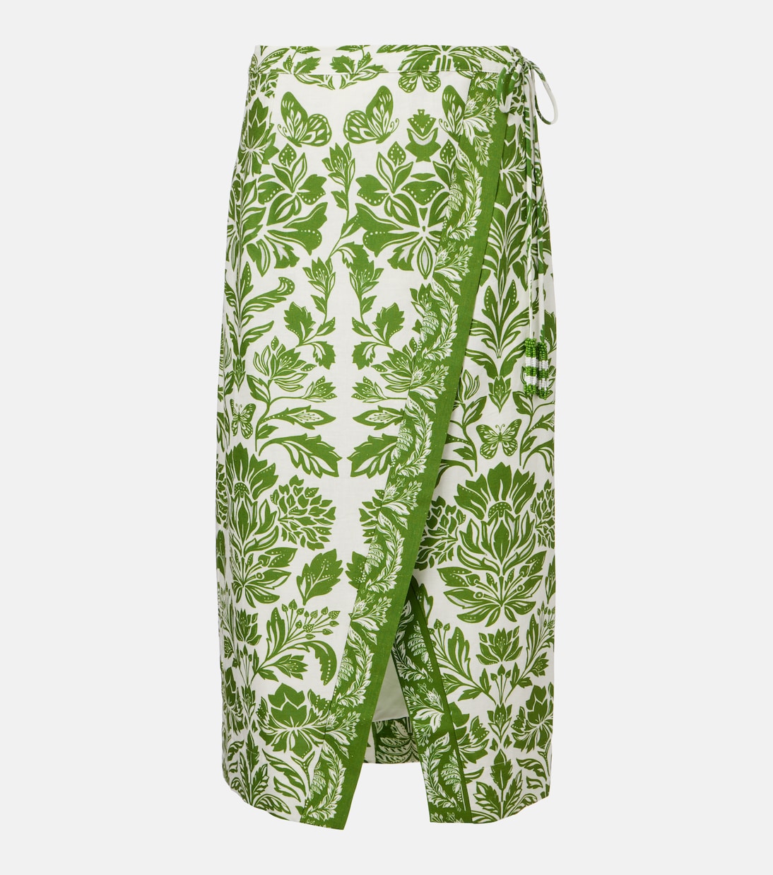 Gonna midi Delicate Tapestry in misto lino | Farm Rio