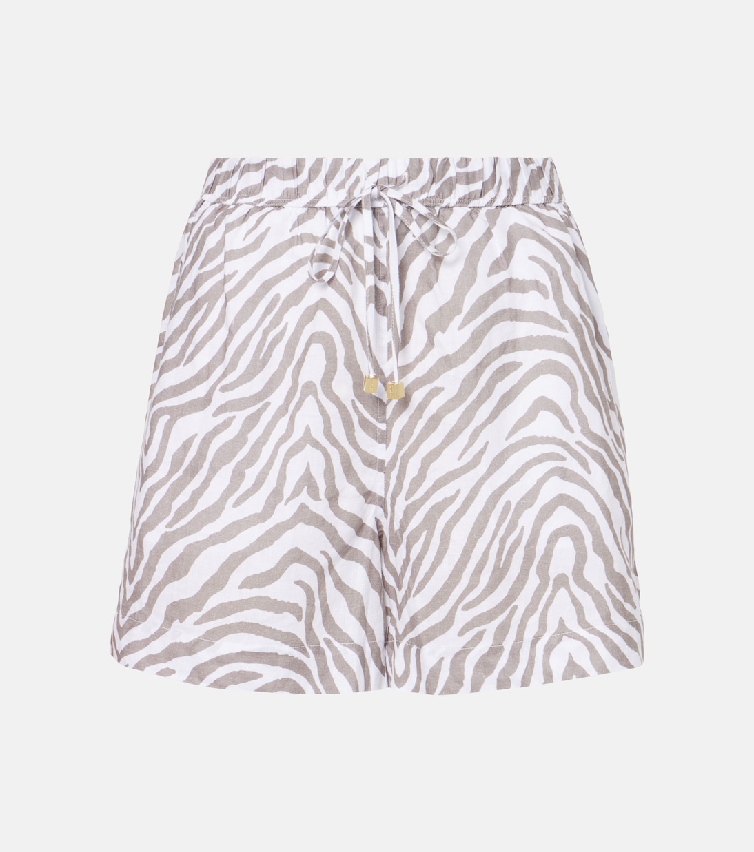 Shorts in lino con stampa zebrata | Heidi Klein