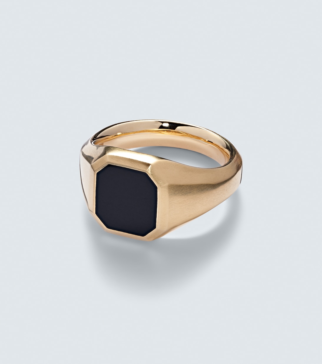 Streamline® 18kt gold ring with onyx | David Yurman