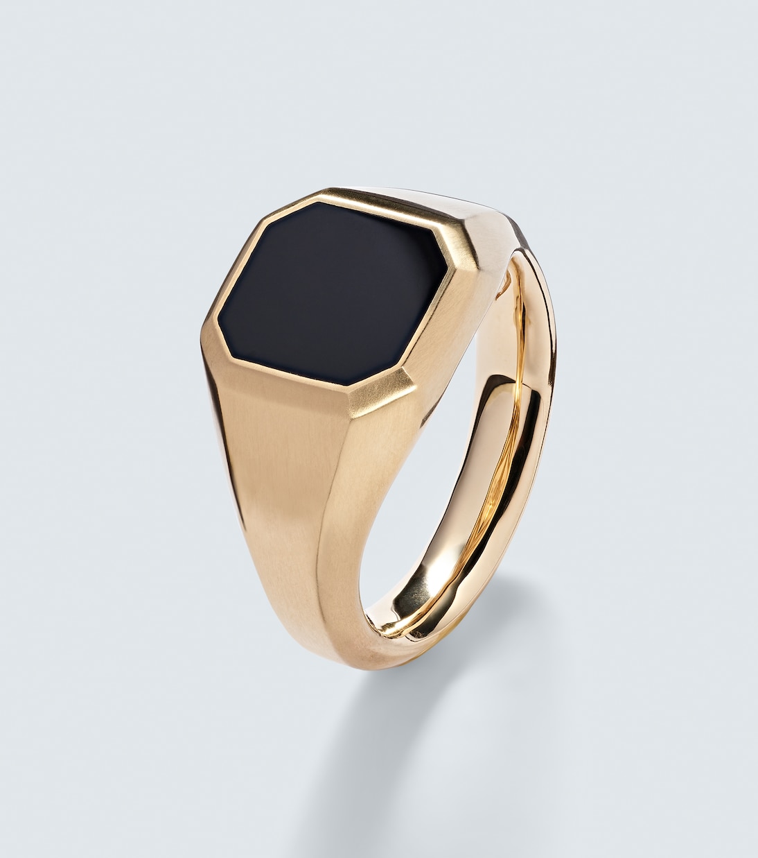 Streamline® 18kt gold ring with onyx | David Yurman