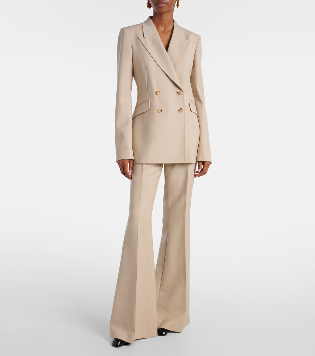 Rhein high-rise wool flared pants | Gabriela Hearst
