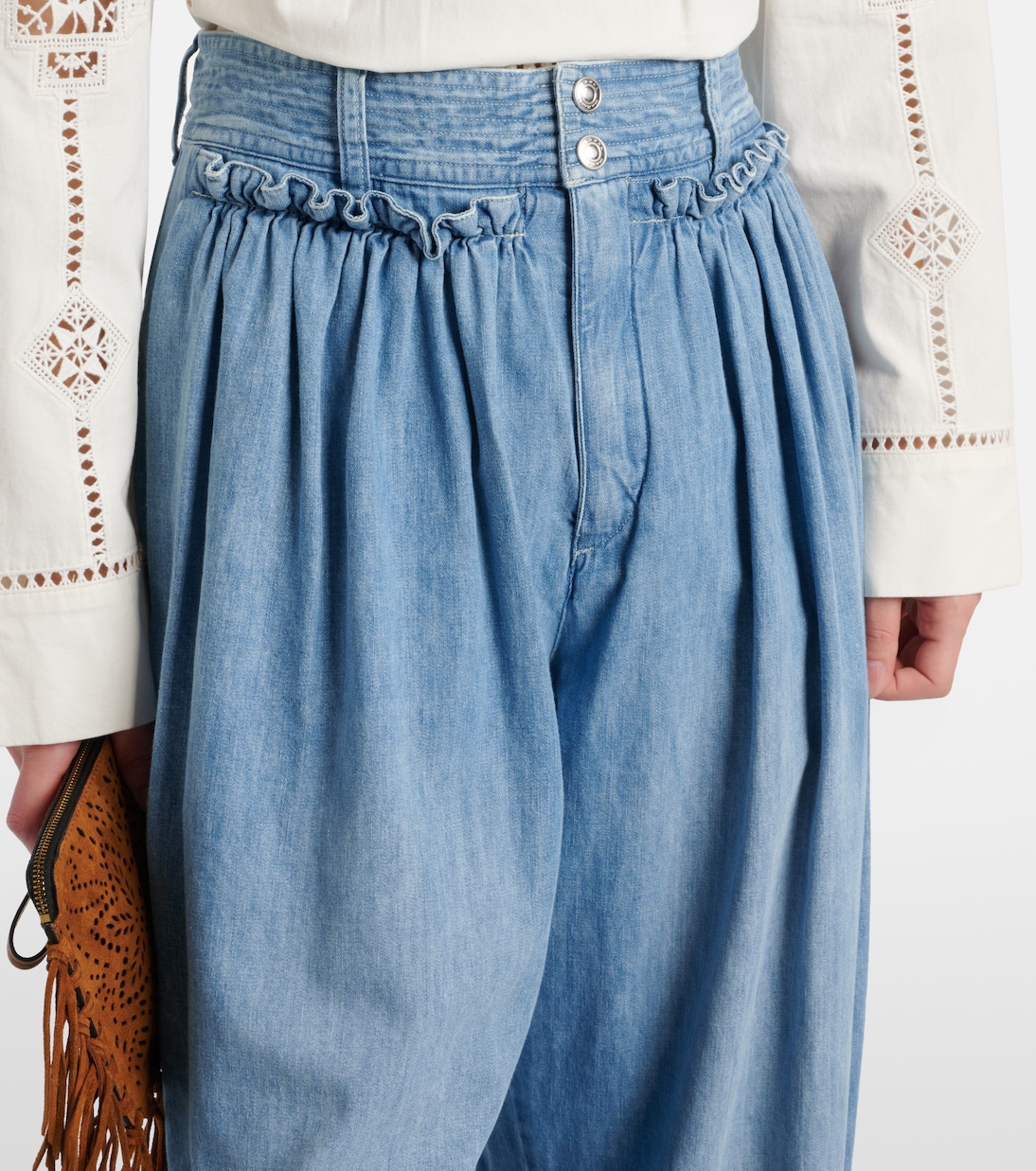 Jeans Inaya a gamba larga e vita alta  | Isabel Marant