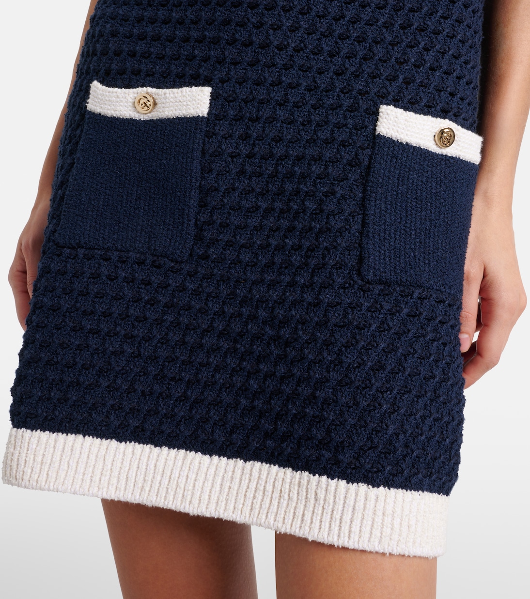 Knitted cotton-blend minidress | Gucci
