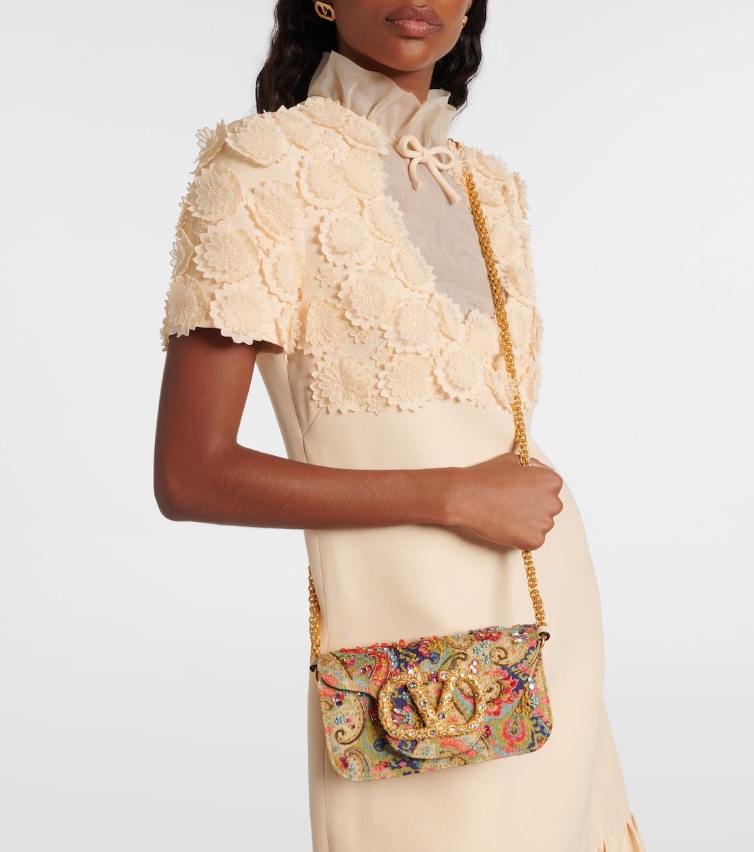 Verzierte Schultertasche Locò Small | Valentino Garavani